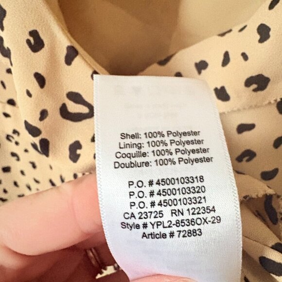 Aritzia Sunday Best Savoy Leopard Print Wrap Mini Dress Size 4 - Picture 8 of 9